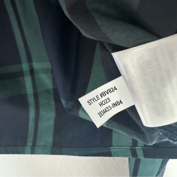 J. Crew Blouse Womens Small Tartan Top Jeweled Buttons Holiday Preppy Academia - Picture 4 of 5